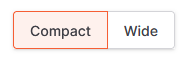 buttons for the compact mode